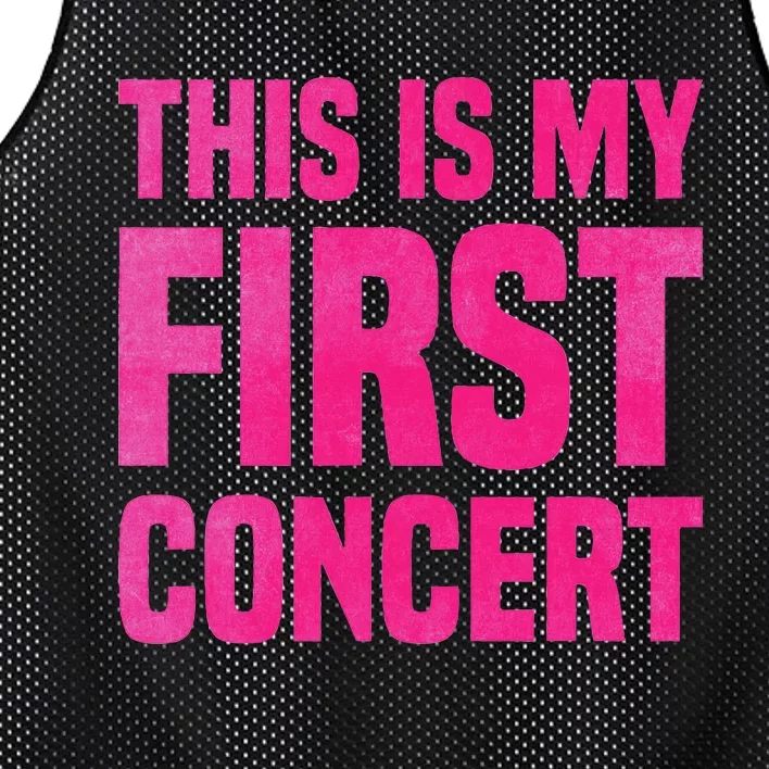 This Is My First Concert Music Event Mesh Reversible Basketball Jersey Tank