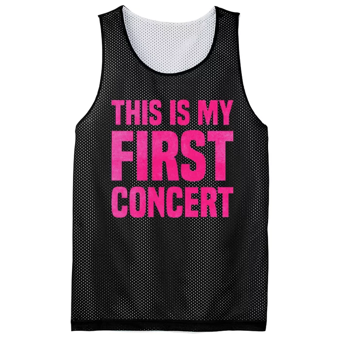 This Is My First Concert Music Event Mesh Reversible Basketball Jersey Tank