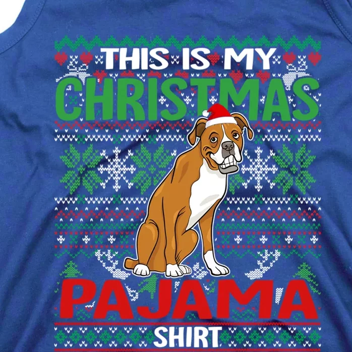 This Is My Christmas Boxer Dog Pajama Merry Xmas Cool Gift Tank Top