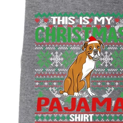 This Is My Christmas Boxer Dog Pajama Merry Xmas Cool Gift Doggie 3-End Fleece Hoodie