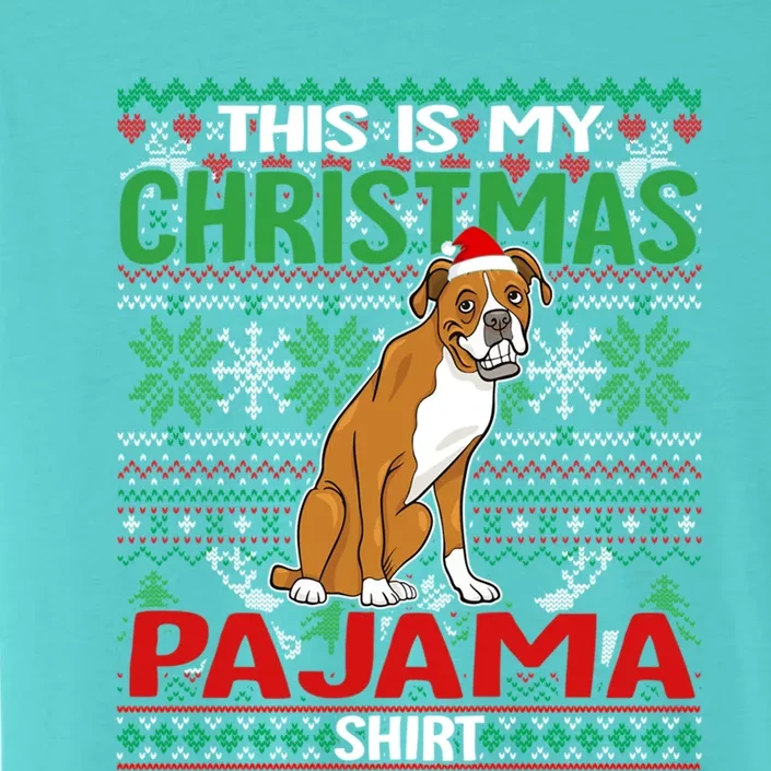 This Is My Christmas Boxer Dog Pajama Merry Xmas Cool Gift ChromaSoft Performance T-Shirt