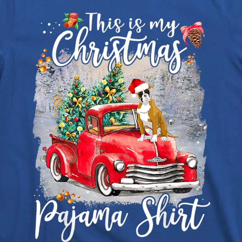 This Is My Christmas Pajama Gift Boxer Dog Xmas Gift T-Shirt