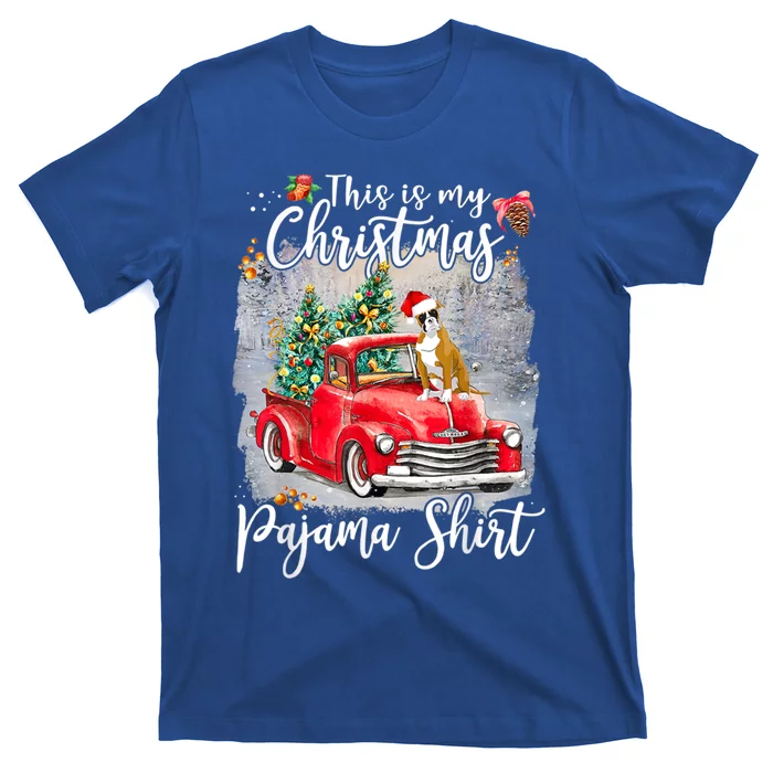 This Is My Christmas Pajama Gift Boxer Dog Xmas Gift T-Shirt