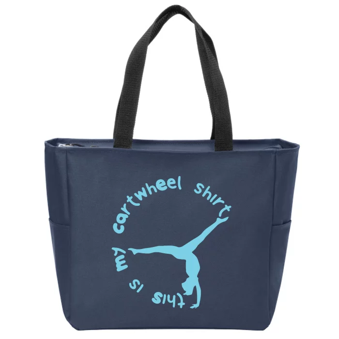 This Is My Cartwheel Shirts Gymnastics Girl Zip Tote Bag