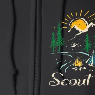 This Is My Camping Happy Camper Scout Life Full Zip Hoodie