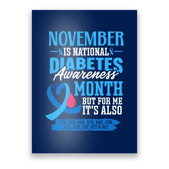 This Is My Fight Type 1 Diabetes Awareness Support Poster