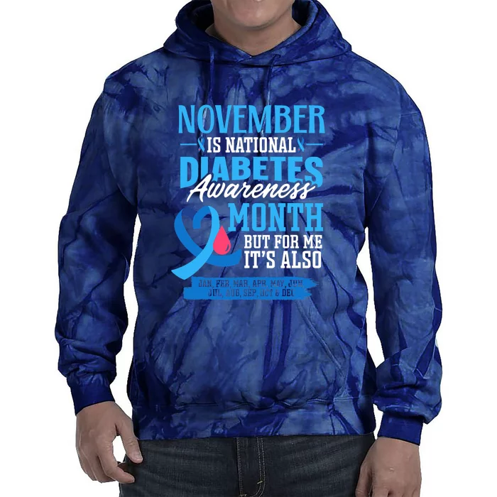 This Is My Fight Type 1 Diabetes Awareness Support Tie Dye Hoodie