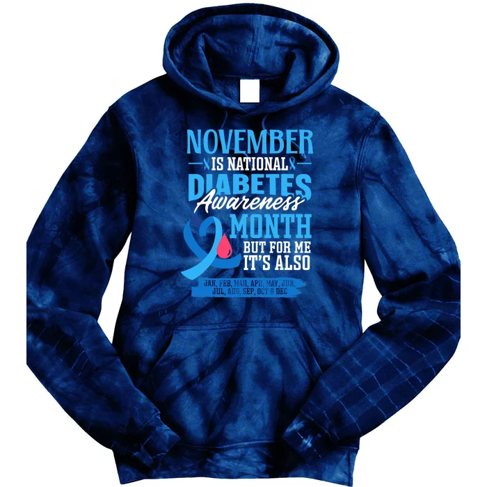 This Is My Fight Type 1 Diabetes Awareness Support Tie Dye Hoodie