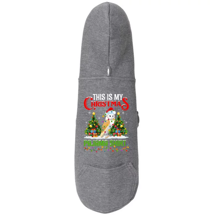 This Is My Christmas Pajama Gift Lighting Barn Owl Xmas Gift Doggie 3-End Fleece Hoodie