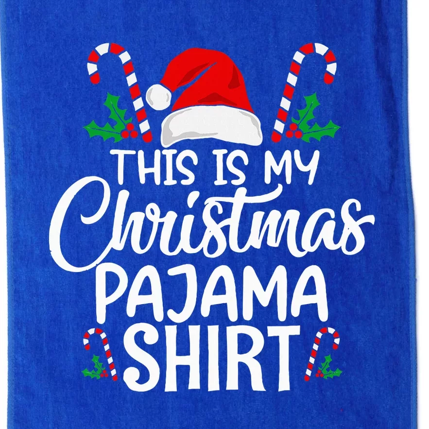 This Is My Christmas Pajama Christmas Platinum Collection Golf Towel