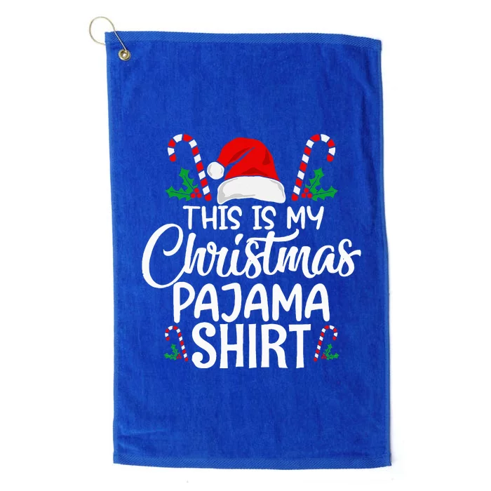 This Is My Christmas Pajama Christmas Platinum Collection Golf Towel