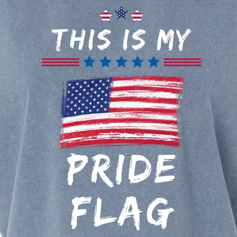 This Is My Pride Flag USA Holiday Garment-Dyed Women's Muscle Tee