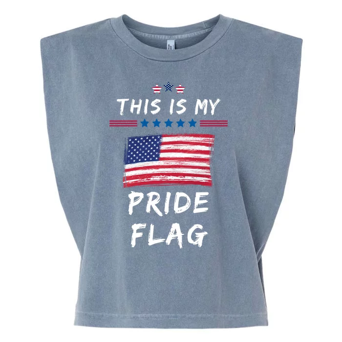 This Is My Pride Flag USA Holiday Garment-Dyed Women's Muscle Tee