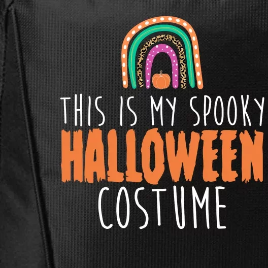 This Is My Spooky Halloween Costume Rainbow Fall City Backpack