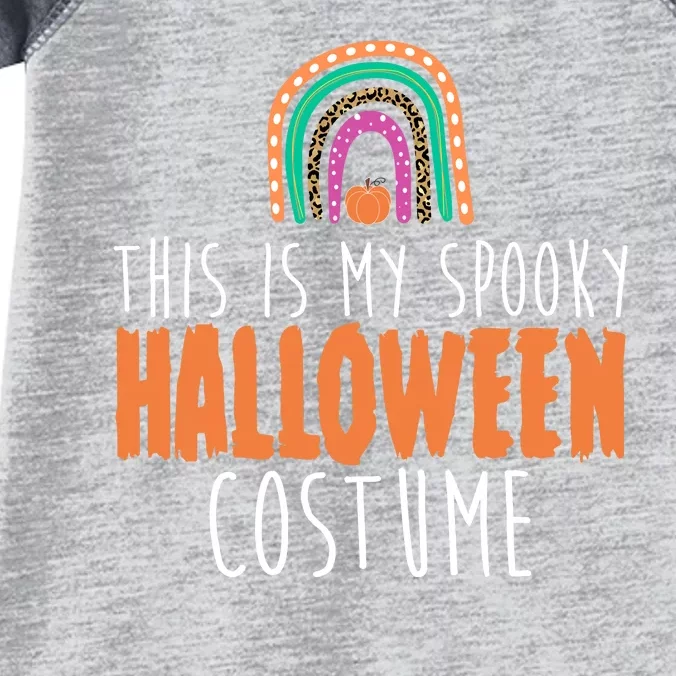 This Is My Spooky Halloween Costume Rainbow Fall Infant Baby Jersey Bodysuit