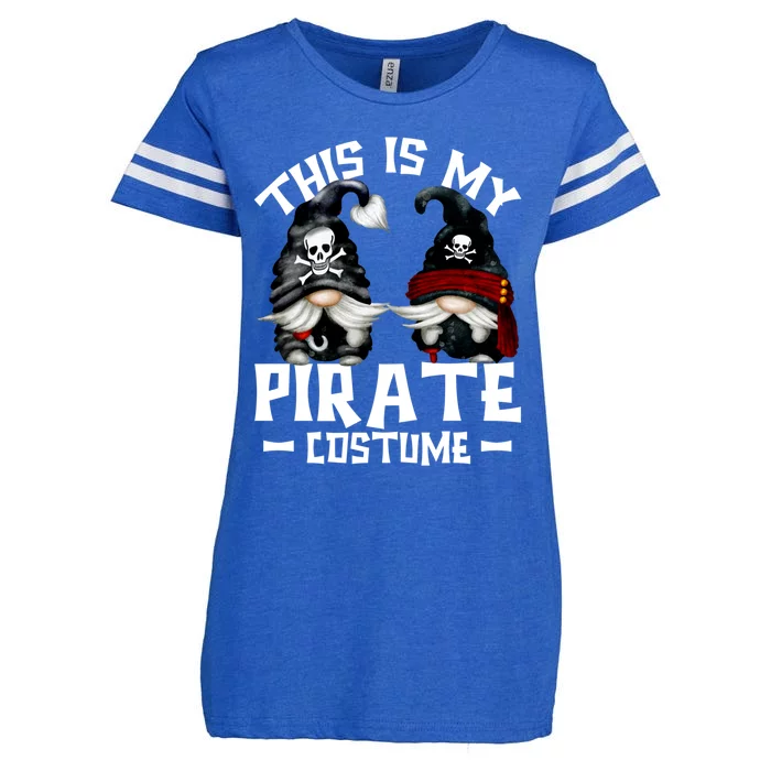 This Is My Pirate Costume Gift Funny Halloween Gnomes Cool Gift Enza Ladies Jersey Football T-Shirt