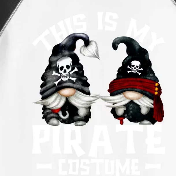 This Is My Pirate Costume Gift Funny Halloween Gnomes Cool Gift Toddler Fine Jersey T-Shirt