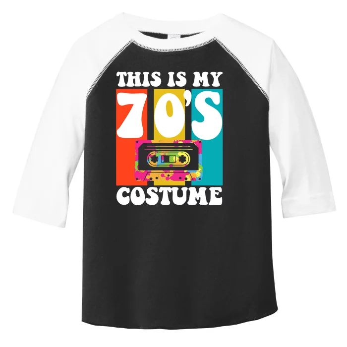 This Is My 70s Costume Funny Retro Vintage 1970s 70s Toddler Fine Jersey T-Shirt