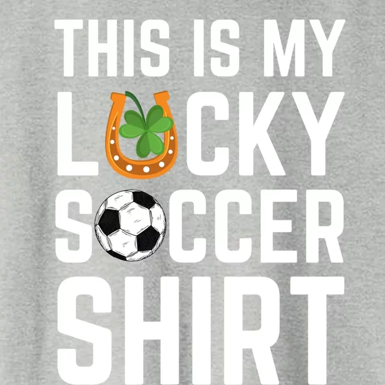 This Is My Lucky Soccer Cool Gift Sport Game St Patrick's Day Cool Gift Women's Crop Top Tee