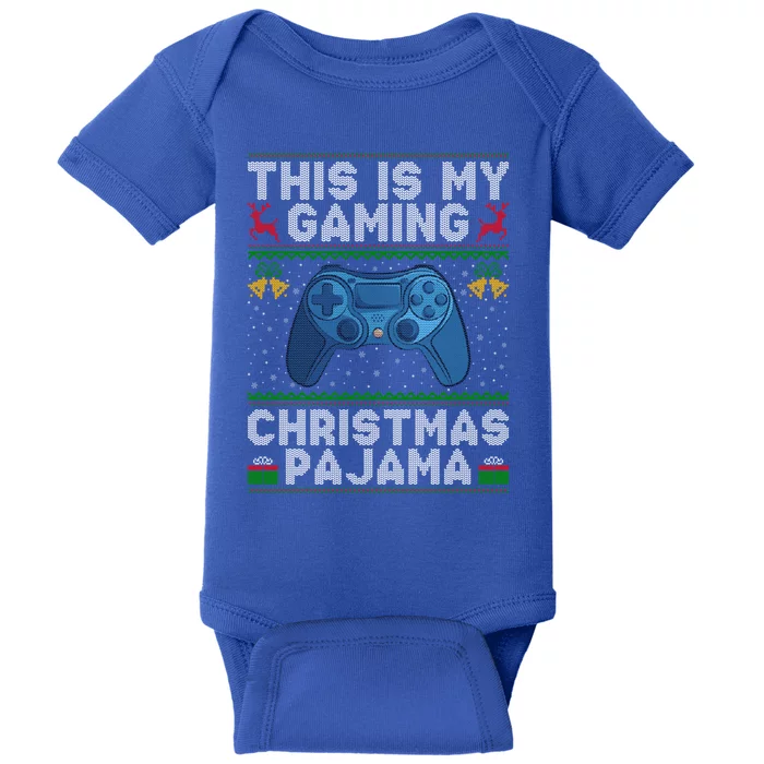 This Is My Gaming Christmas Pajama Ugly Video Game Christmas Great Gift Baby Bodysuit