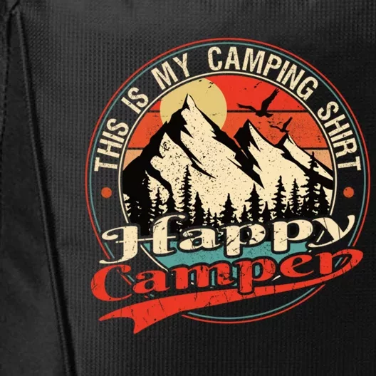 This Is My Camping Cool Gift Happy Camper Cute Gift City Backpack