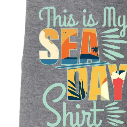 This Is My Sea Day Gift Cruise Funny Family Vacay Cool Gift Doggie 3-End Fleece Hoodie