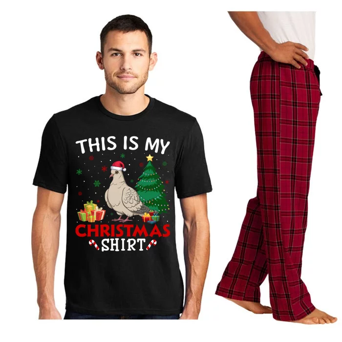 This Is My Mourning Dove Santa Hat Christmas Pajama Cute Gift Pajama Set