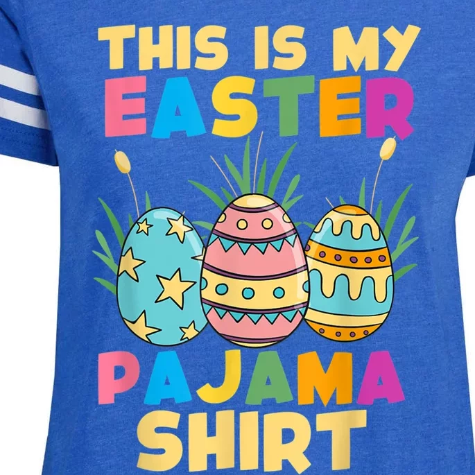 This Is My Easter Pajama Gift Funny Easter Sleepover Fun Cute Gift Enza Ladies Jersey Football T-Shirt