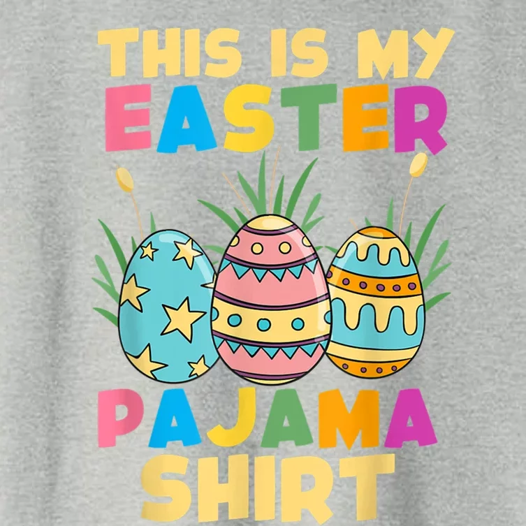 This Is My Easter Pajama Gift Funny Easter Sleepover Fun Cute Gift Women's Crop Top Tee