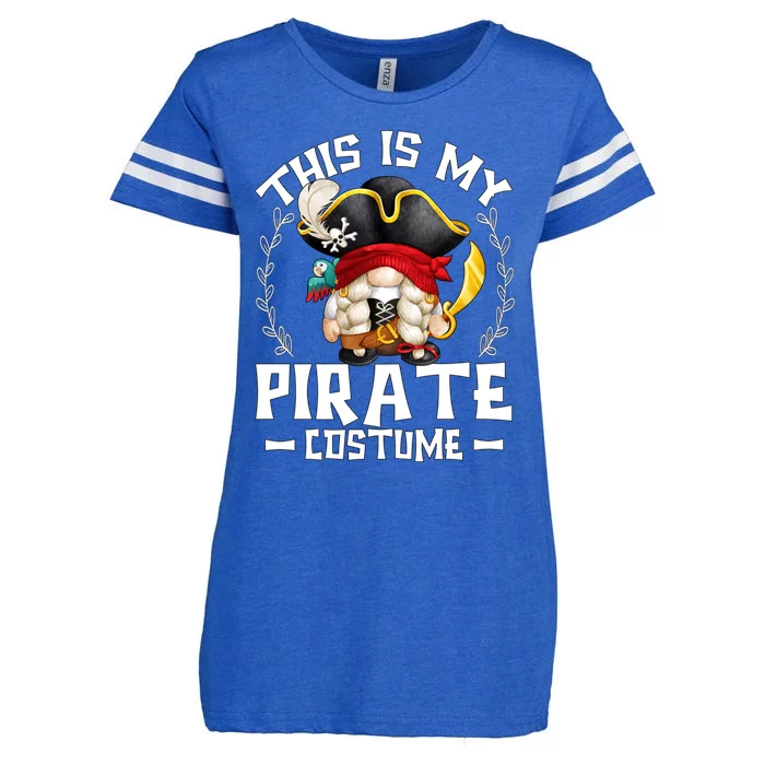 This Is My Pirate Costume Cute Gift Funny Gift Funny Lazy Halloween Gnome Gift Enza Ladies Jersey Football T-Shirt