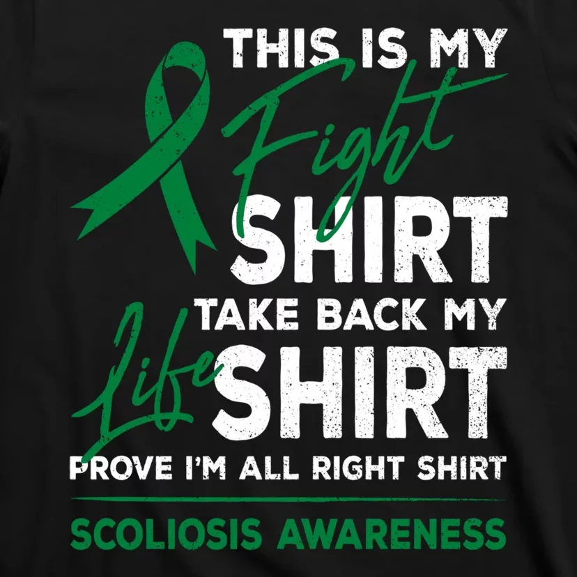 This Is My Fight Scoliosis Awareness Scoliotic Warrior T-Shirt