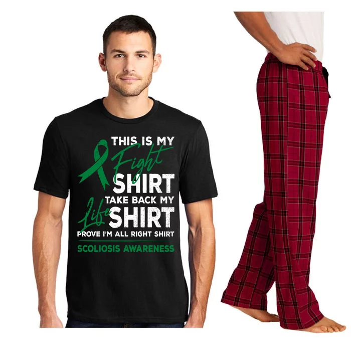 This Is My Fight Scoliosis Awareness Scoliotic Warrior Pajama Set