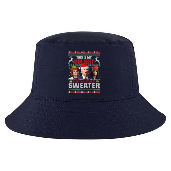 This Is My Ugliest Christmas Anti Biden Sweater Funny Xmas Cool Comfort Performance Bucket Hat