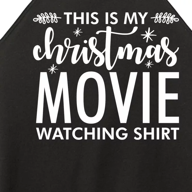 This Is My Christmas Movie Watching Women’s Perfect Tri Rocker Tank