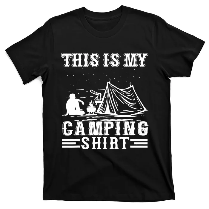 This Is My Camping Shirt_ Funny Camper Vintage Camping Lovers Gift T-Shirt