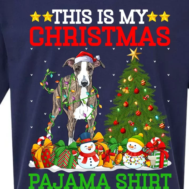 This Is My Christmas Tree Pajamas Greyhound Dog Christmas Great Gift Sueded Cloud Jersey T-Shirt