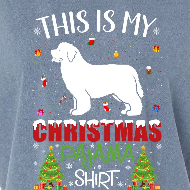 This Is My Christmas Pajama Newfoundland Dog Ugly Sweater Gift Garment-Dyed Women's Muscle Tee