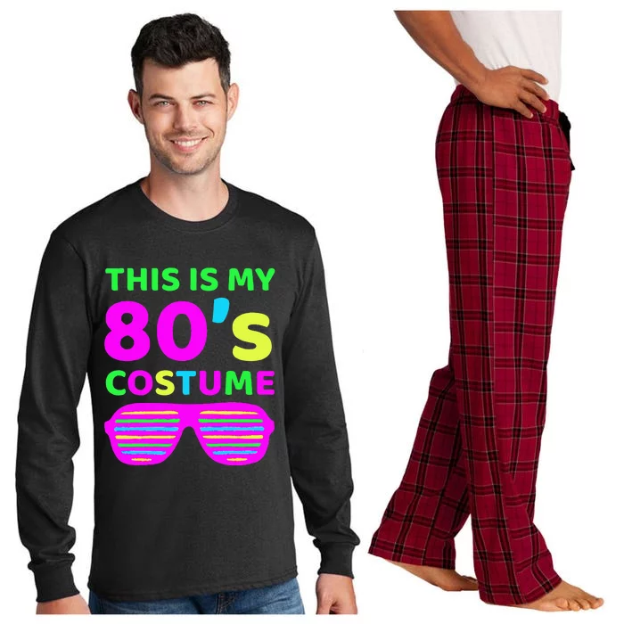 This Is My 80S Costume Outfit Eighties Retro Party Design Long Sleeve Pajama Set