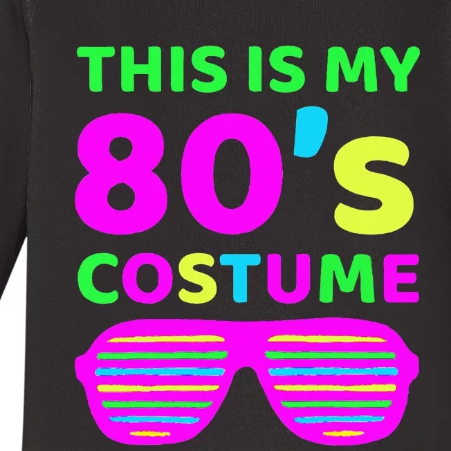 This Is My 80S Costume Outfit Eighties Retro Party Design Baby Long Sleeve Bodysuit