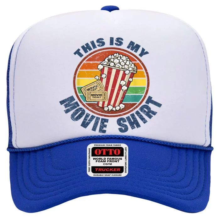 This Is My Movie Theater Popcorn Lover High Crown Mesh Trucker Hat