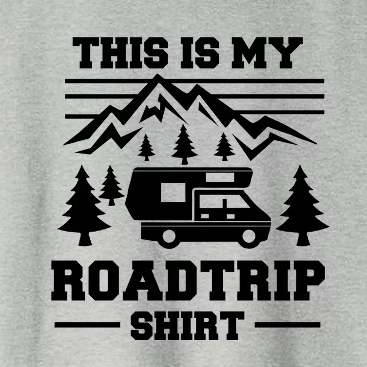 This Is My Road Trip Gift Rv Camper Travel Family Vacation Gift Women's Crop Top Tee