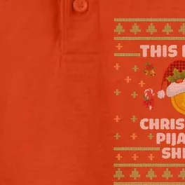 This Is My Christmas Pajama Gift Bitcoin Santa Hat Funny Gift Dry Zone Grid Performance Polo