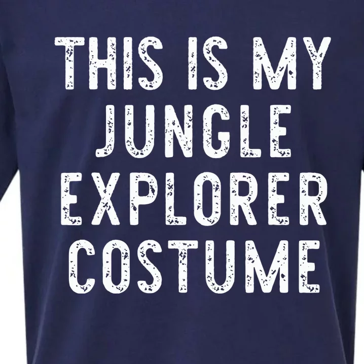 This Is My Jungle Explorer Halloween Costume Lazy Easy Sueded Cloud Jersey T-Shirt