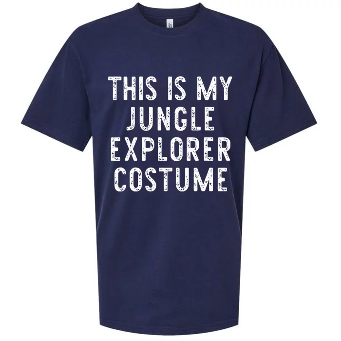 This Is My Jungle Explorer Halloween Costume Lazy Easy Sueded Cloud Jersey T-Shirt