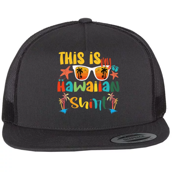 This Is My Hawaiian summer vacation Flat Bill Trucker Hat