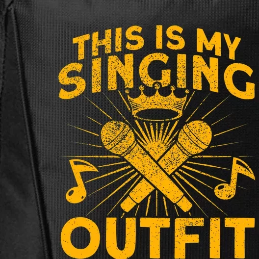 This Is My Singing Outfit Karaoke Singer City Backpack