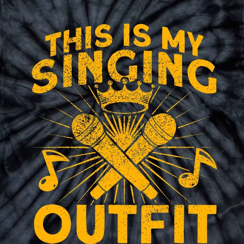 This Is My Singing Outfit Karaoke Singer Tie-Dye T-Shirt