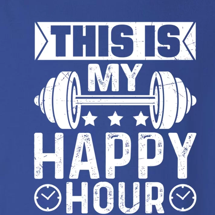 This Is My Happy Hour Gym Lovers Fitness Workout Costume Cute Gift Toddler Long Sleeve Shirt