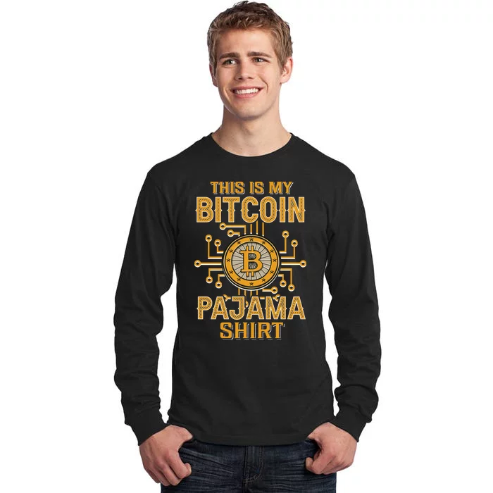 This Is My Bitcoin Pajama Shirt Tall Long Sleeve T-Shirt