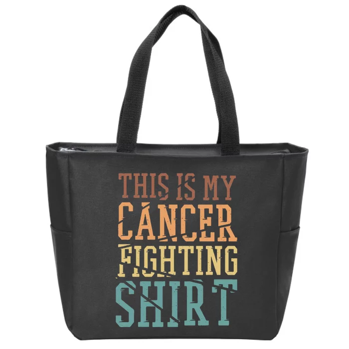 This Is My Cancer Fighting  Cancer Chemo Awareness Zip Tote Bag